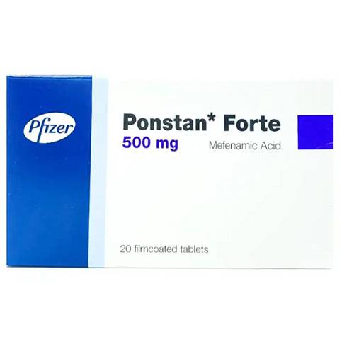 بونستان فورت حمض ميفيناميك 500مجم مسكن للالم مضاد للالتهابات وتخفيف الم الروماتيزم 20قرص