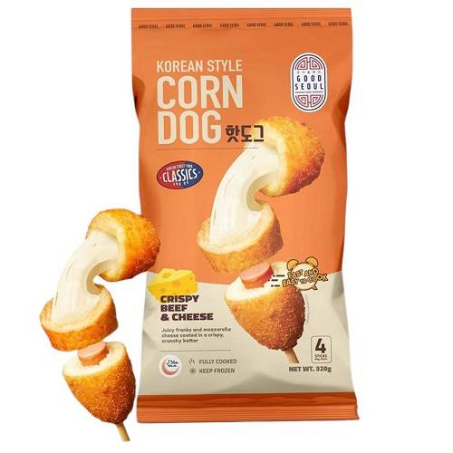 جود سيول كورن دوج كوري مقرمش باللحم والجبنة 320جم