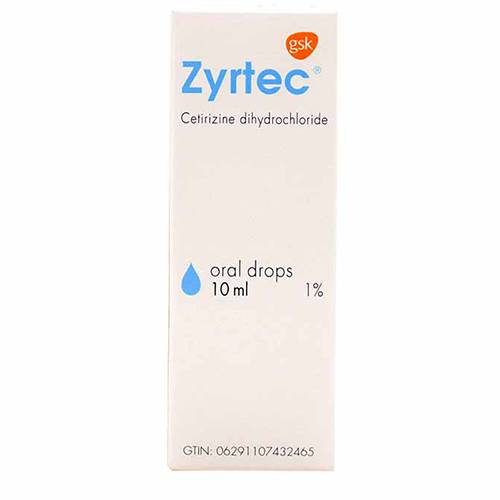 زيرتك نقط الفم 1٪ سيتريزين هيدروكلوريد لعلاج الحساسية 10مل