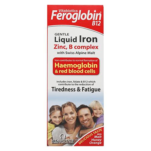 فيروجلوبين شراب مكمل غذائي يعمل على الوقاية من فقر الدم 200مل