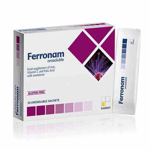 فيرونام مكمل غذائي بتركيبة من الحديد 28كيس