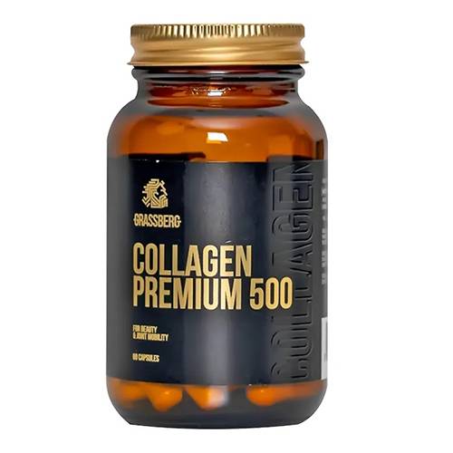جراسبيرج كولاجين بريميوم 500 لجمال البشرة وحركة المفاصل 60كبسولة