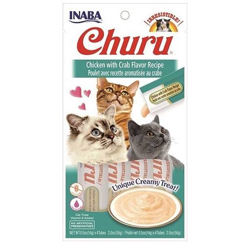 انابا تشورو طعام قطط بنكهة الدجاج والسلطعون 56جم