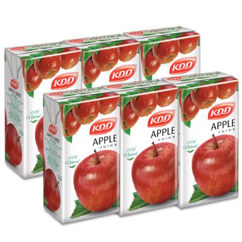 كي دي دي عصير التفاح 250مل 6حبة