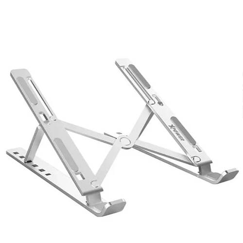 اكس باور حامل كمبيوتر محمول قابل للطي فضي موديل رقم.XP-LS2-SI