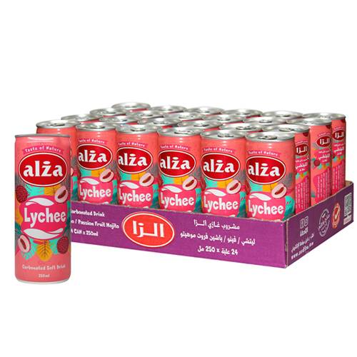الزا ليتشي مشروب غازي 250مل 24حبة