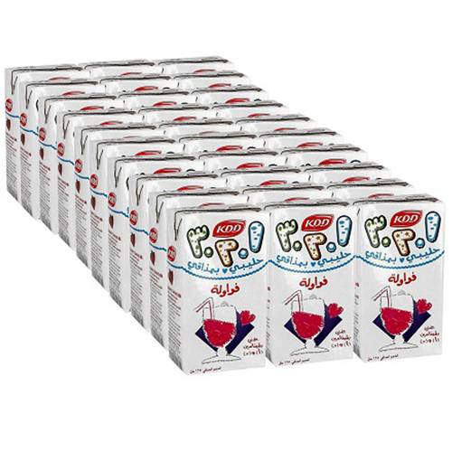 كي دي دي حليب بنكهة الفراولة 125مل 30حبة