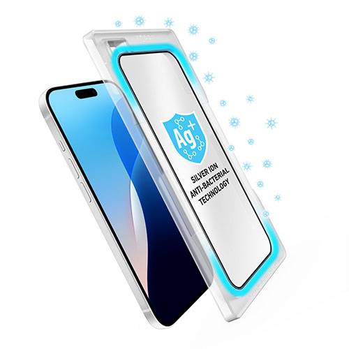 توري بوديجلاس واقي شاشة زجاجي مضاد للتوهج لايفون 16بلس و15بلس و14برو ماكس موديل رقم.IP2467-BDG-AB05