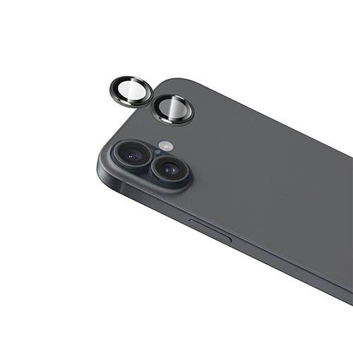 توري بوديجلاس واقي عدسة كاميرا الومنيوم لايفون 16و16بلس اسود موديل رقم.IP24-BDG-ABC03