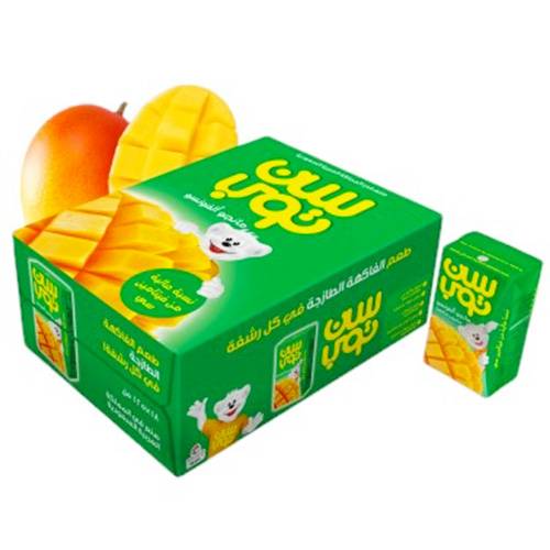 سن توب عصير مانجو الفونسو 125مل 18حبة