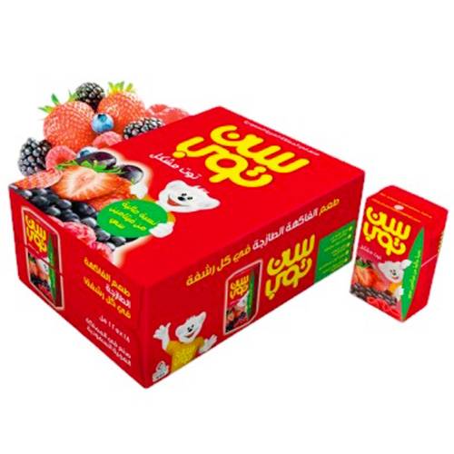 سن توب عصير التوت المشكل 125مل 18حبة