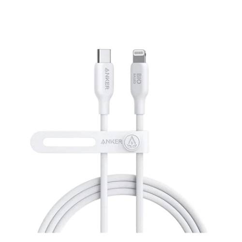 انكر كايبل شحن يو اس بي الى لايتنينج ابيض 0.9متر رقم.A80B1H21