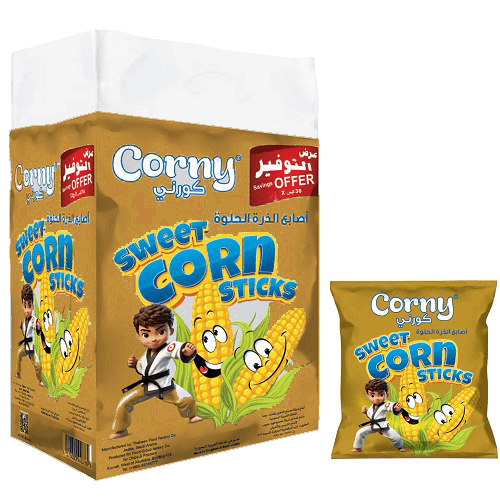 كورني اصابع الذرة الحلوة 10جم 30حبة