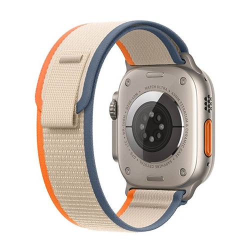 ويوو سوار الساعة من النايلون سوار42/44/45/49ملم اللون برتقالي وبيج