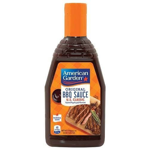 اميريكان جاردن صلصة الباربكيو الاصلية خال من الغلوتين ونباتية 510جم