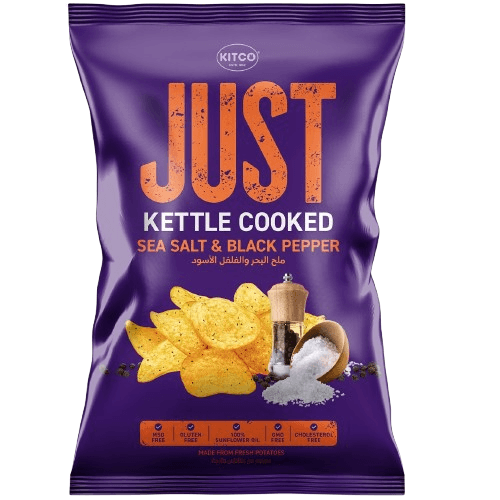 كتكو كيتل كوكيد رقائق شيبس بملح البحر والفلفل الاسود 40جم