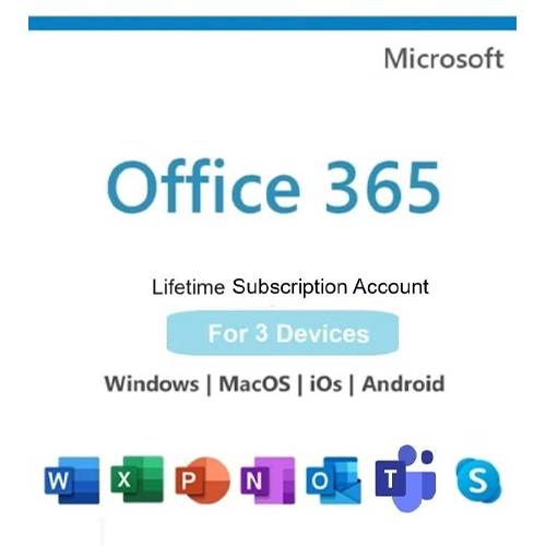 اوفيس 365 مدى الحياة مع ون درايف الى 3 اجهزة لاجهزة ماك وويندوز والهاتف المحمول