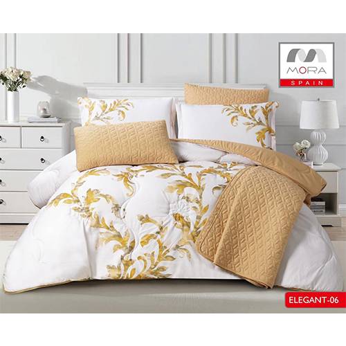 مورا اليجانت رقم.06 لحاف مجوز كينج 240x260سم 7قطع موديل رقم.J-1090