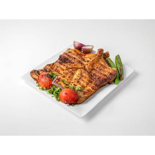 طبق فردي دجاج على الفحم