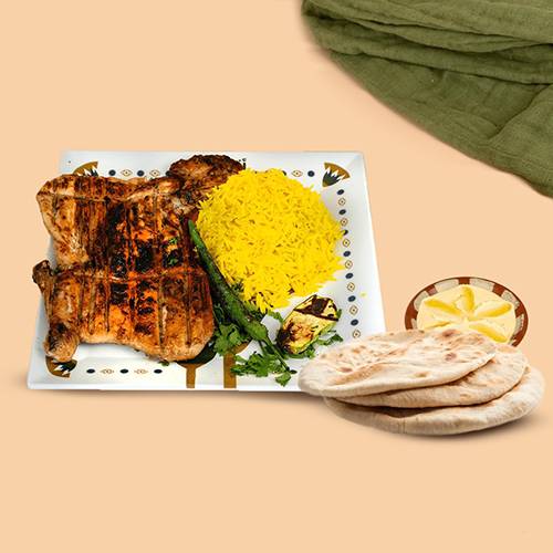 عرض وجبة ربع دجاج