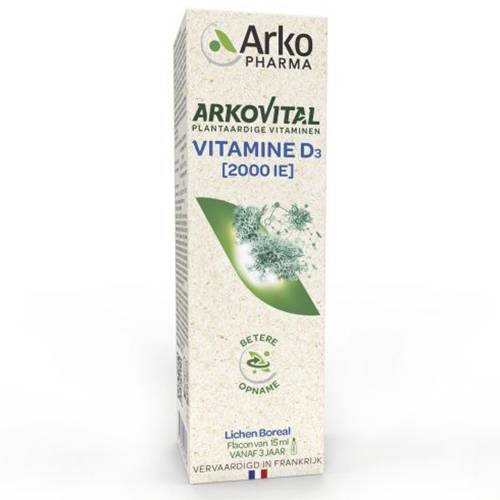 اركوفيتال فيتامين د3 2000وحدة دولية قطرة تدعم صحة العظام والاسنان 15مل