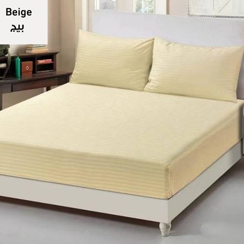 ملاءة سرير مزدوجة نشطة 160×200سم بيج موديل رقم.P309