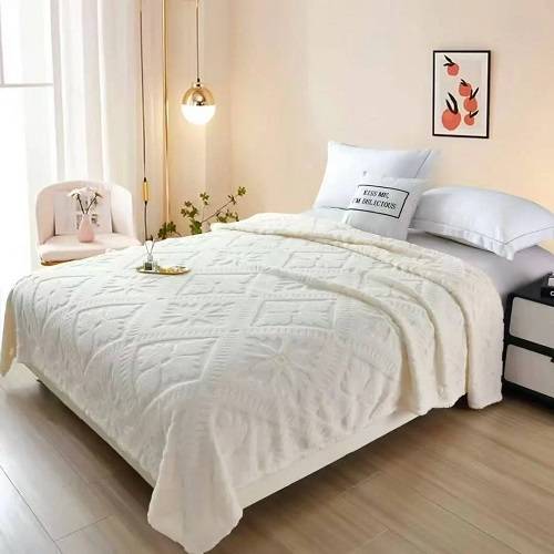 بطانية مريحة وفاخرة ونشطة 200X230سم ابيض موديل رقم.K1932