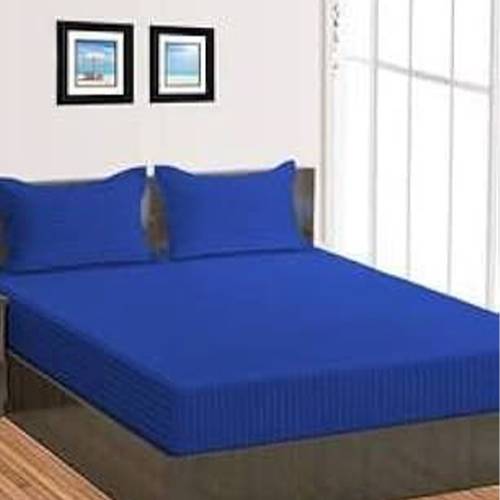 ملاءة سرير مفردة نشطة مقاس 160×200سم ازرق داكن موديل رقم.P309