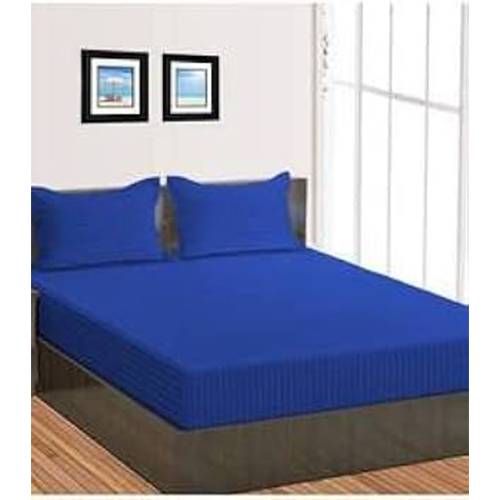 ملاءة سرير كينج مطاطة 200x200سم ازرق داكن موديل رقم.P310