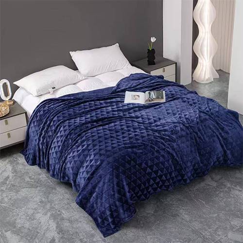 اكتيف بطانية مريحة وفاخرة 200X230سم ازرق غامق موديل رقم.K2200