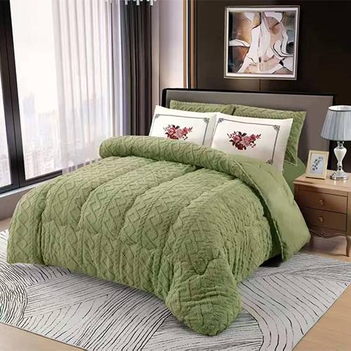 طقم لحاف شتوي اخضر موديل رقم.K1327