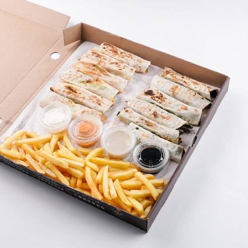 بوكس صاج مينى مع طبق اجنحة الدجاج الشهية مجانا