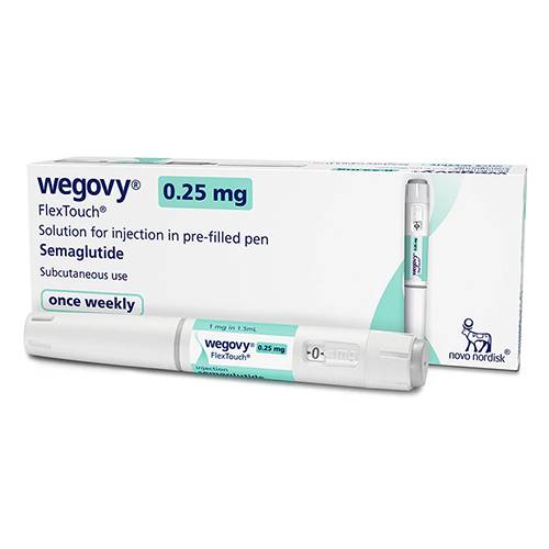 ويجوفي 0.25مجم/0.5مل قلم معبأ مسبقا جرعة بداية اسبوعية لادارة الوزن
