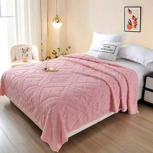 بطانية ناعمة ودافئة فاخرة نشطة بنى موديل رقم.K1932