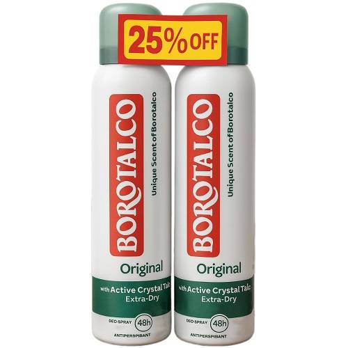 بوروتالكو بخاخ مضاد للتعرق الاصلي فائق الجفاف للجنسين 150مل 2حبة