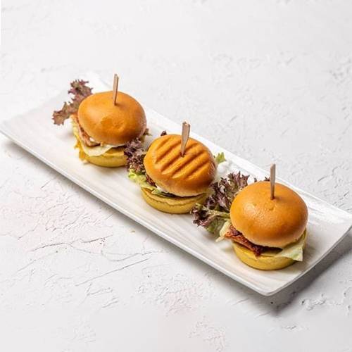 3 ميني برجر دجاج