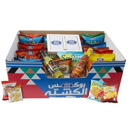 فيكو بوكس الكشتة سناكس مع اوراق لعب و صوص امازون الحار