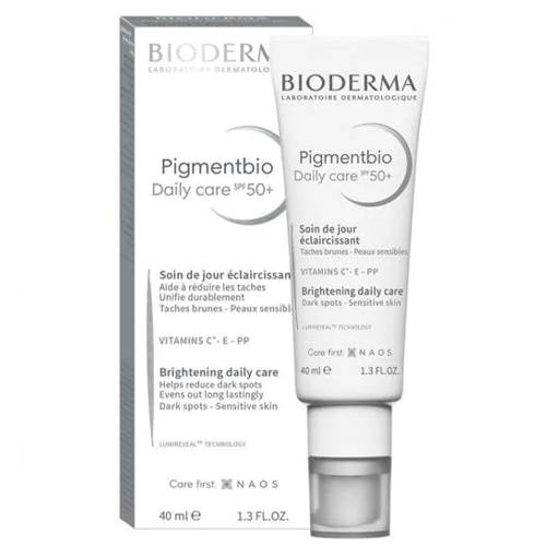 كريم بيوديرما بيجمنتبيو كريم العناية اليومية بمعامل حماية50+ لتفتيح البقع الداكنة للبشرة الحساسة 40مل.110377