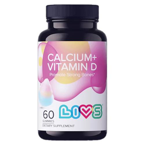 ليفز كالسيوم+فايتمين دال مكمل غذائي يعزز قوة العظام 60حلاو