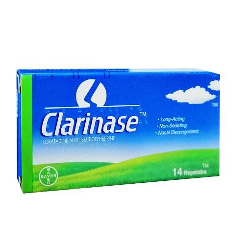 كلارينيز لتخفيف احتقان الانف وتقليل اعراض الحساسية 14قرص.G00300