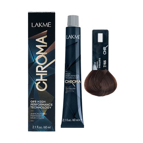 لاكمي كروما 7/66 صبغة لتغطية الشعر الابيض 60مل اشقر متوسط كستنائي نقي