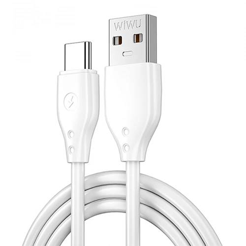 ويوو كيبل سيليكون USB الى Type C شحن سريع 1م ابيض