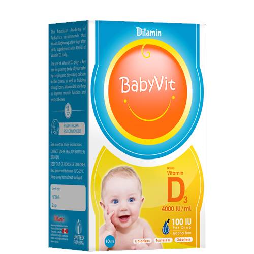 ديتامين بيبي فيت فيتامين د3 ‏100وحدة دولية 10مل.G12081
