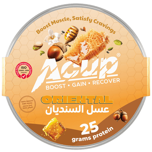 اكب وجبة عسل السنديان 25جم بروتين كوب 80جم