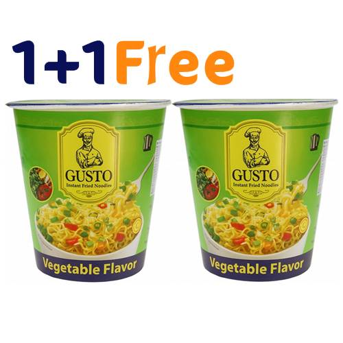 جوستو شعيرية مقلية سريعة التحضير بنكهة الخضار كوب 60جم 1+1مجانا