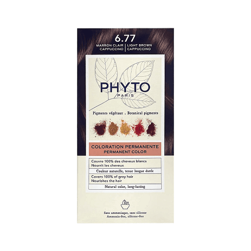 فيتو بيرماننت صبغة شعر دائمة نباتية 6.77 بني فاتح كابتشينو