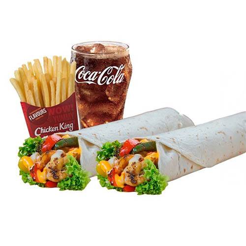 2راب روبيان مشوي برومو مع1بطاط و1كولا