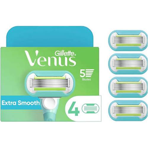 جيليت فينوس سينسيتيف اكسترا سموث شفرات حلاقة عبوة من 4 شفرات.110903