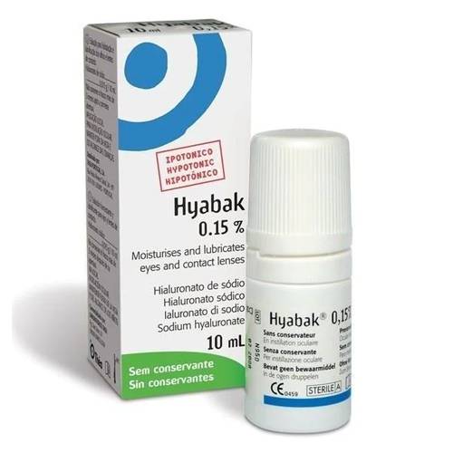 هياباك 0.15٪ قطرة للعين لترطيب وتليين العيون الجافة أو المتعبة 10مل.102579