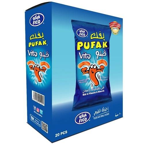 فيكو بفك فيتو بنكهة الجبنة الطبيعة 22جم 20حبة